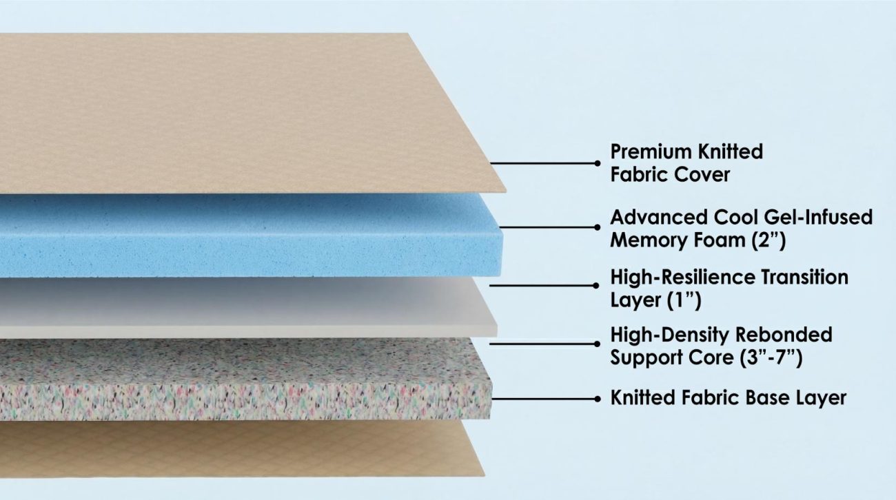 Hybrid Cool Gel Memory Foam Mattress